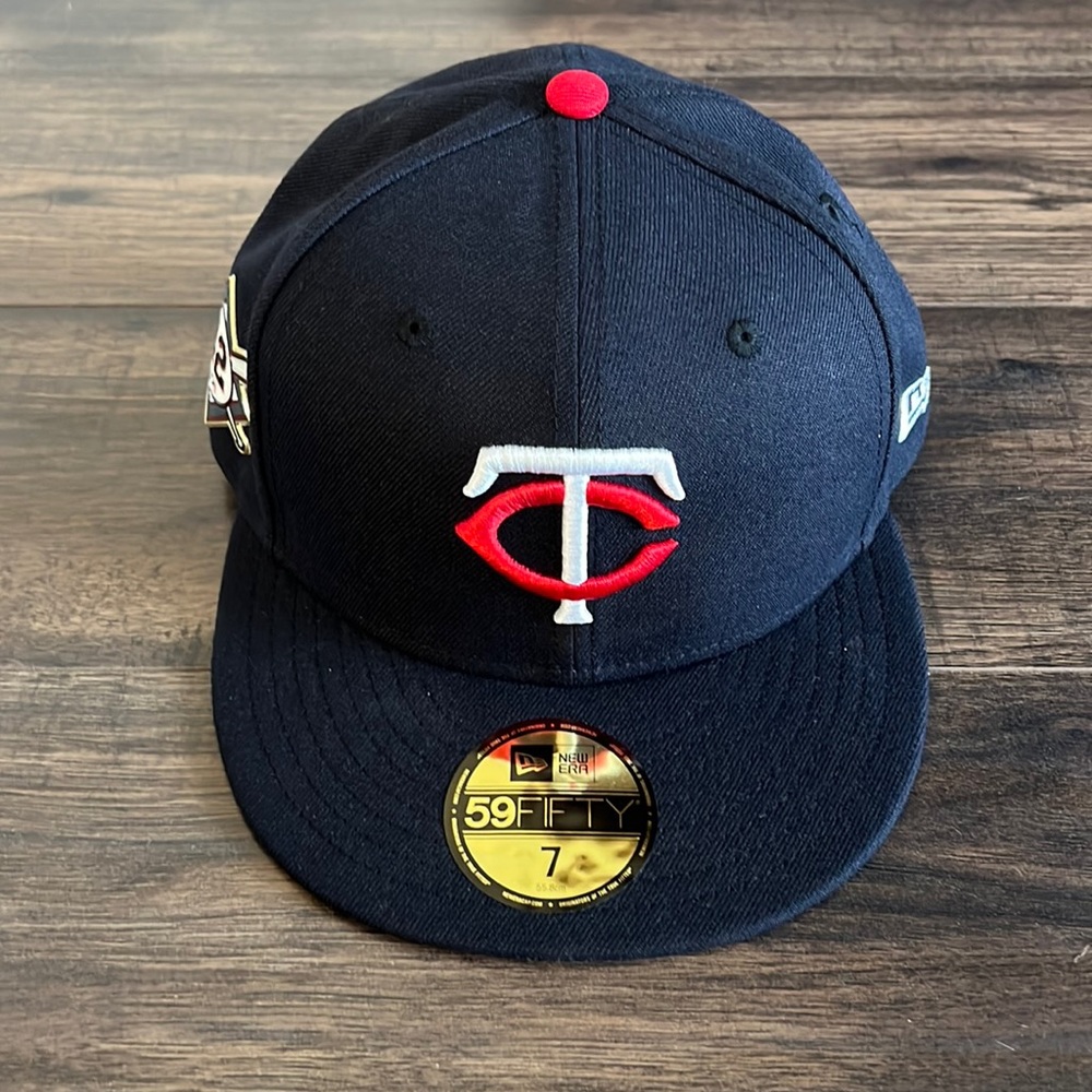 Minnesota Twins New Era Navy Jackie Robinson Day Sidepatch 59FIFTY Fitted Hat - Picture 1 of 8